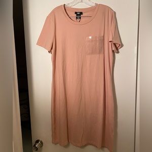 DKNY women’s blush t-shirt dress size Large